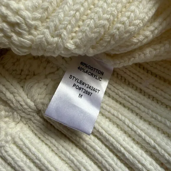 Tuckernuck Sandstone Cotton Colette Cardigan Size Medium - Picture 10 of 12